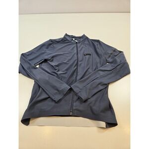 Spexcel Mens Cycling Jersey X-Large Blue Full Zip Long Sleeve Thermal Bike Top